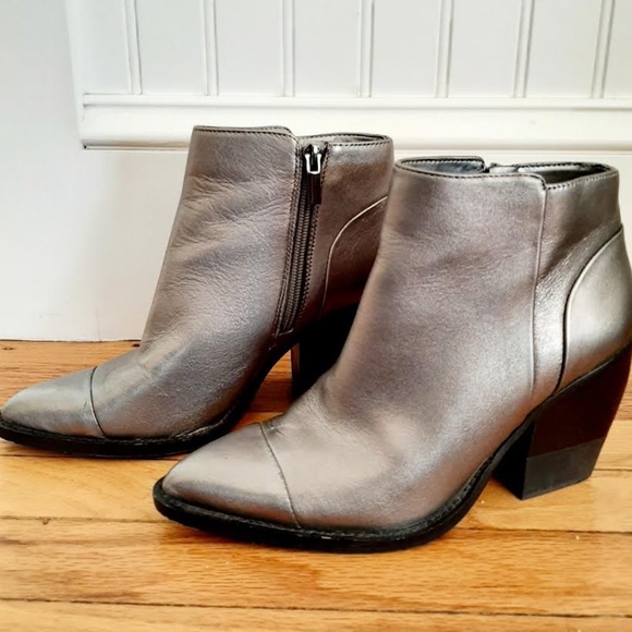 Sole Society Silver Booties - Picture 1 of 4